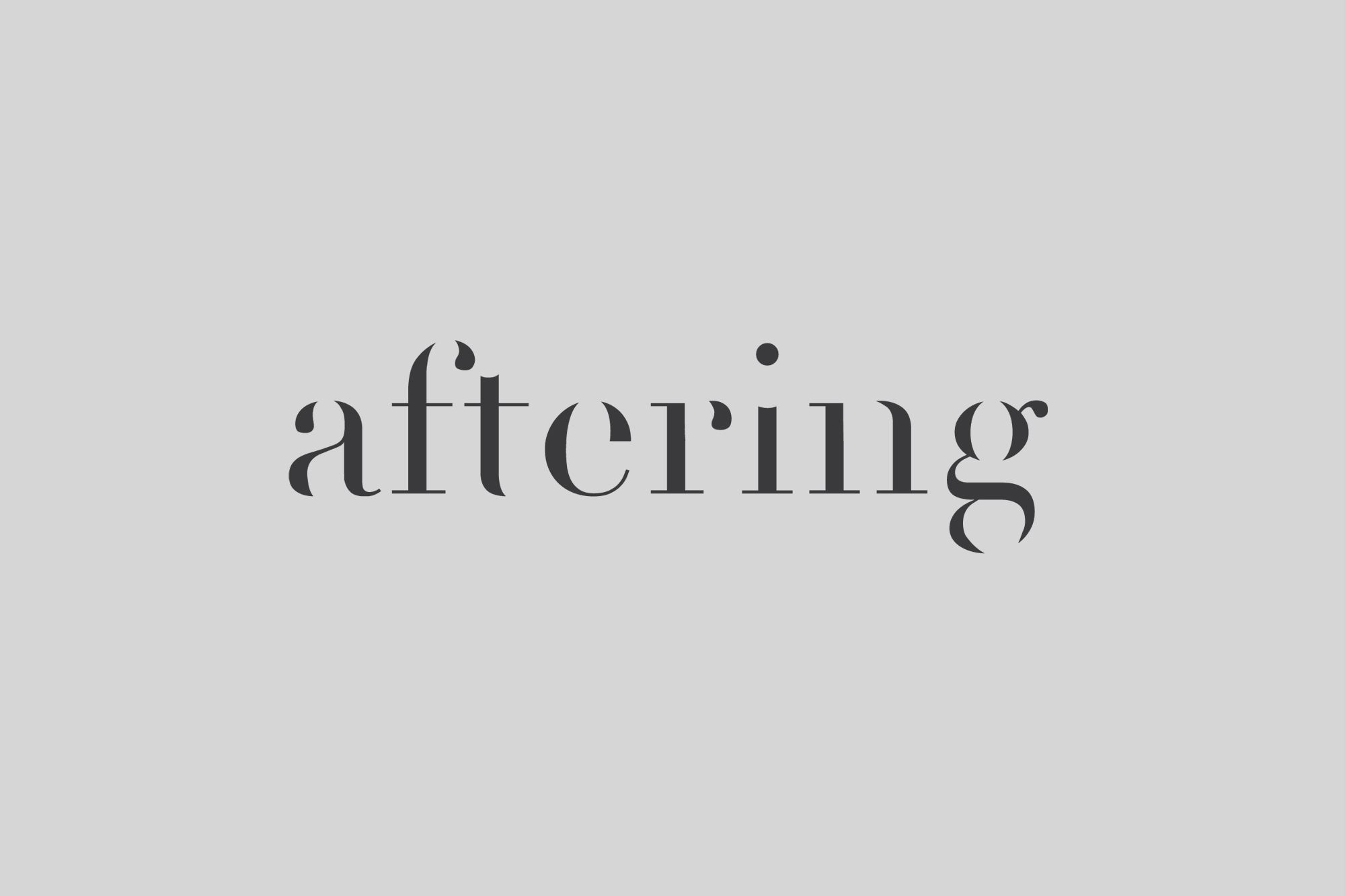 Cover image: Aftering (2014)