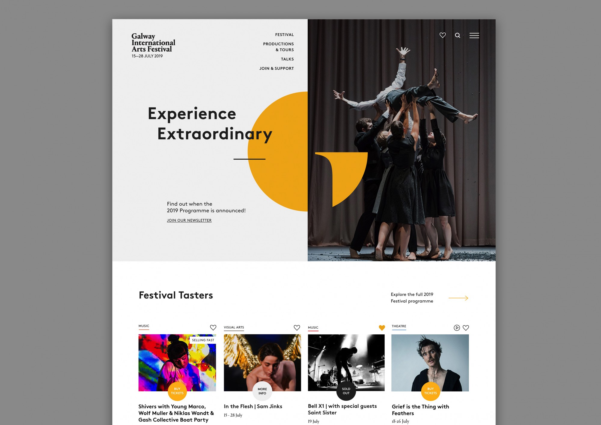 Cover image: Galway International Arts Festival (2019)