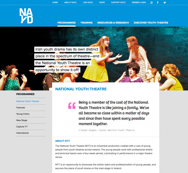 Cover image: National Association of Youth Drama (NAYD)