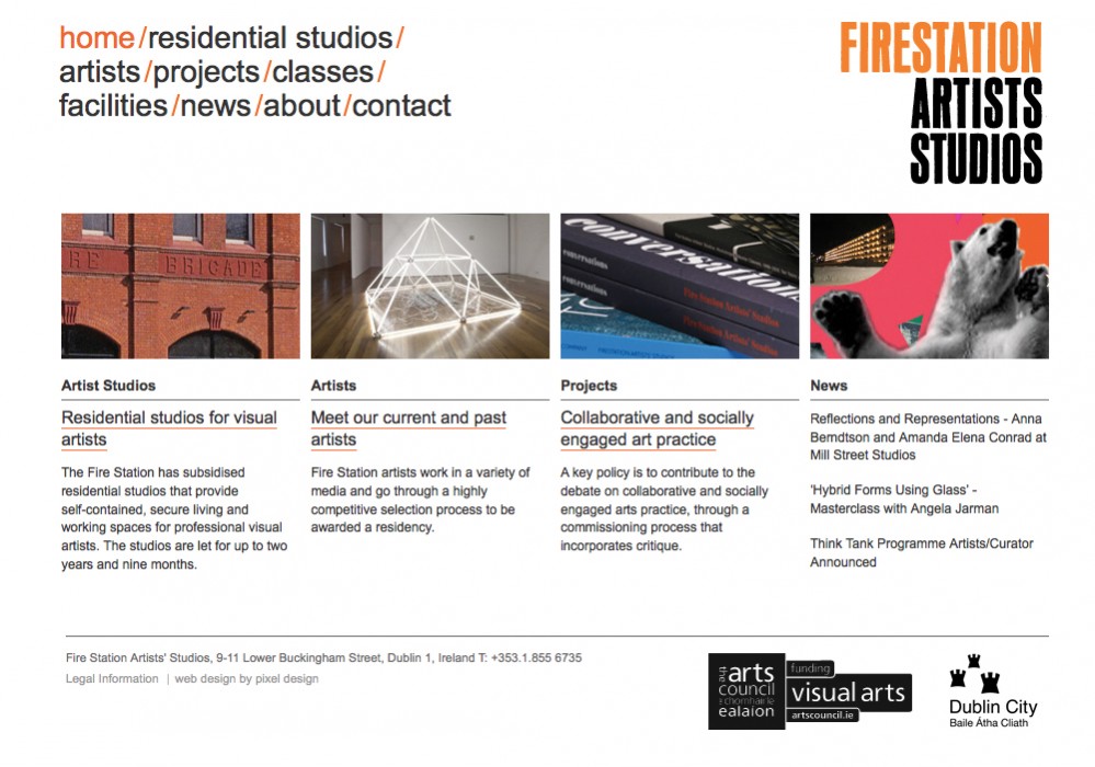 Cover image: Fire Station Artists’ Studios (2010)