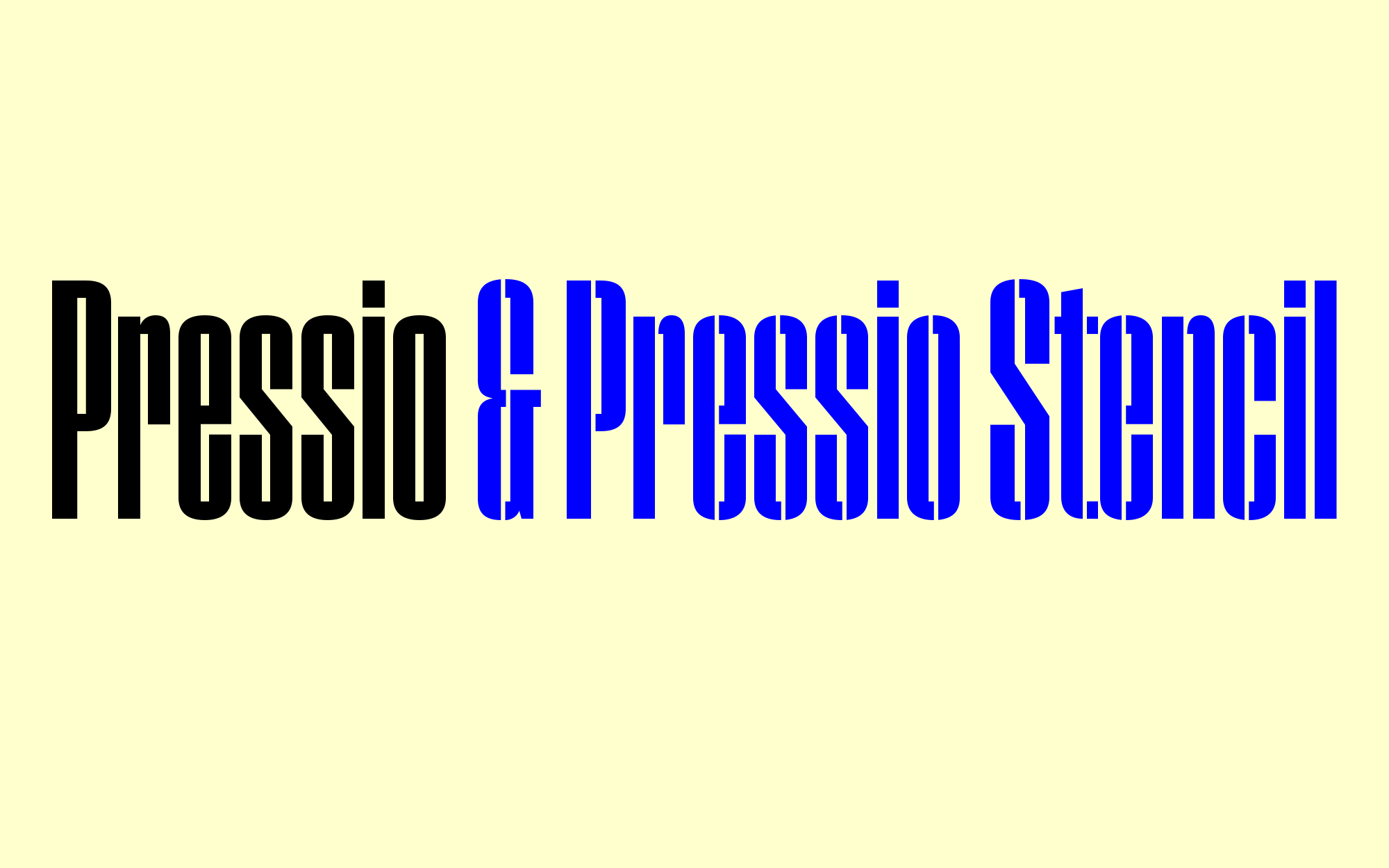Cover image: Pressio Typeface