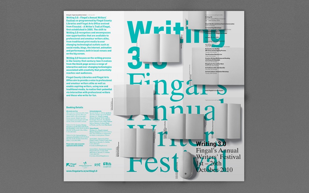 Cover image: Writing3.0 – Fingals Writer's Festival