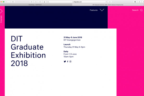 Cover image: DIT Graduate Exhibition Website 2018