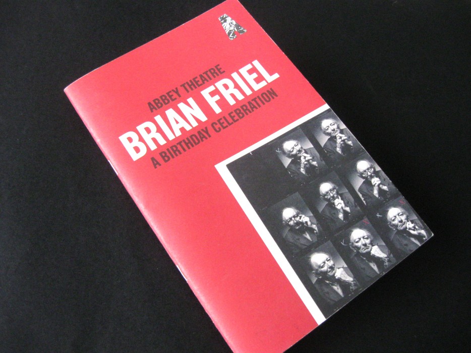 Cover image: Abbey Theatre – Brian Friel Programme