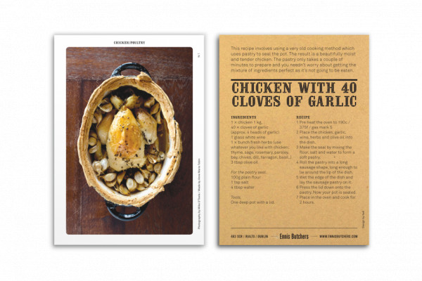 Cover image: Ennis Butcher recipe cards