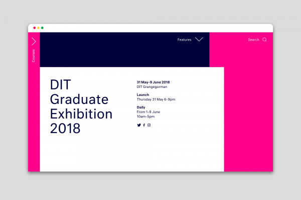 Cover image: DIT Graduate Exhibition 2018