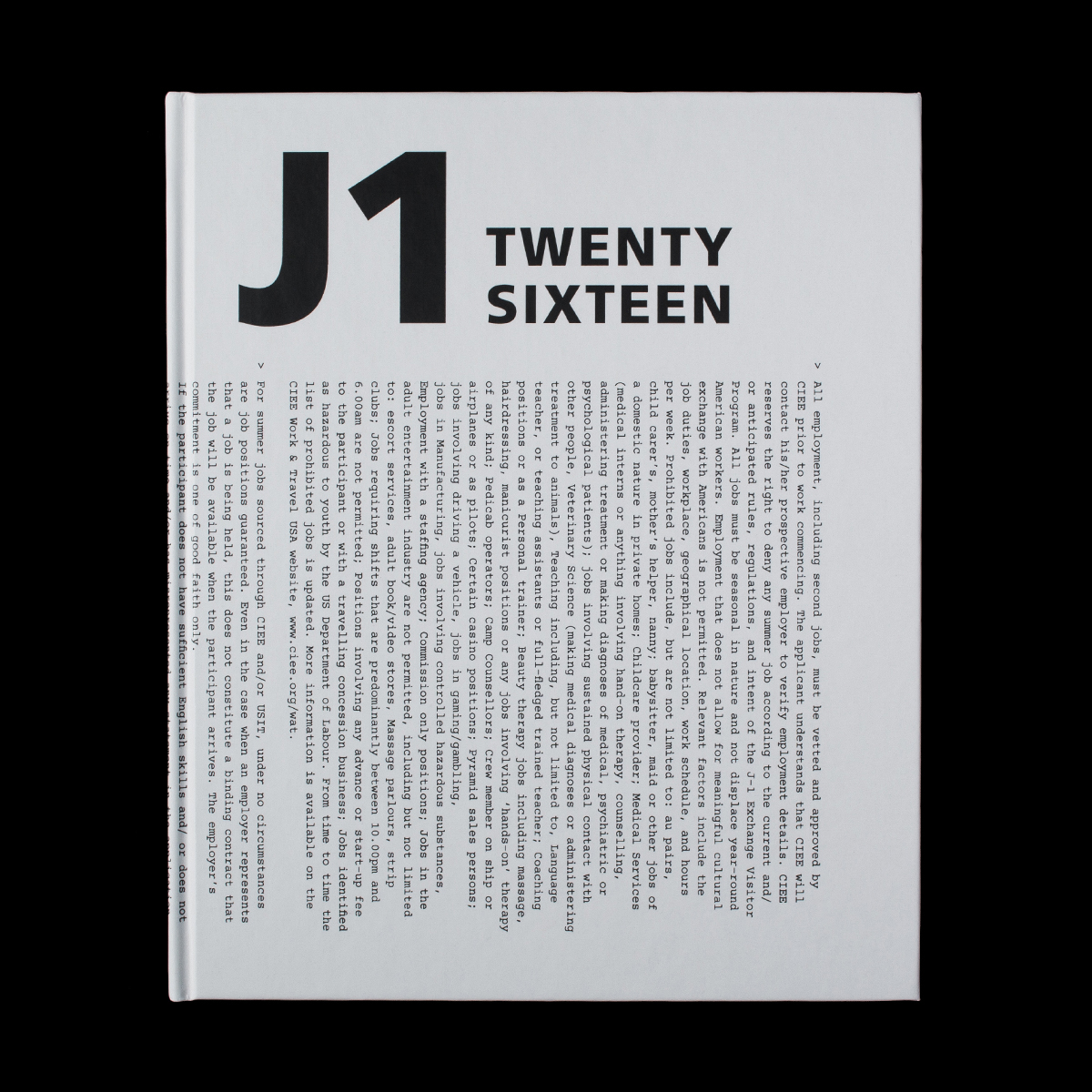 Cover image: J1 Twenty Sixteen