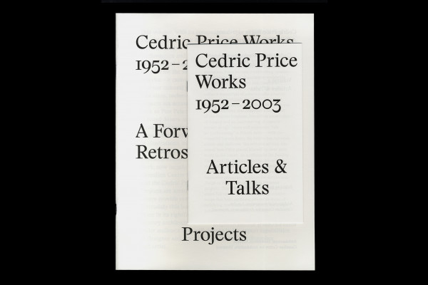 Cover image: Cedric Price Works preview catalogue (2014)