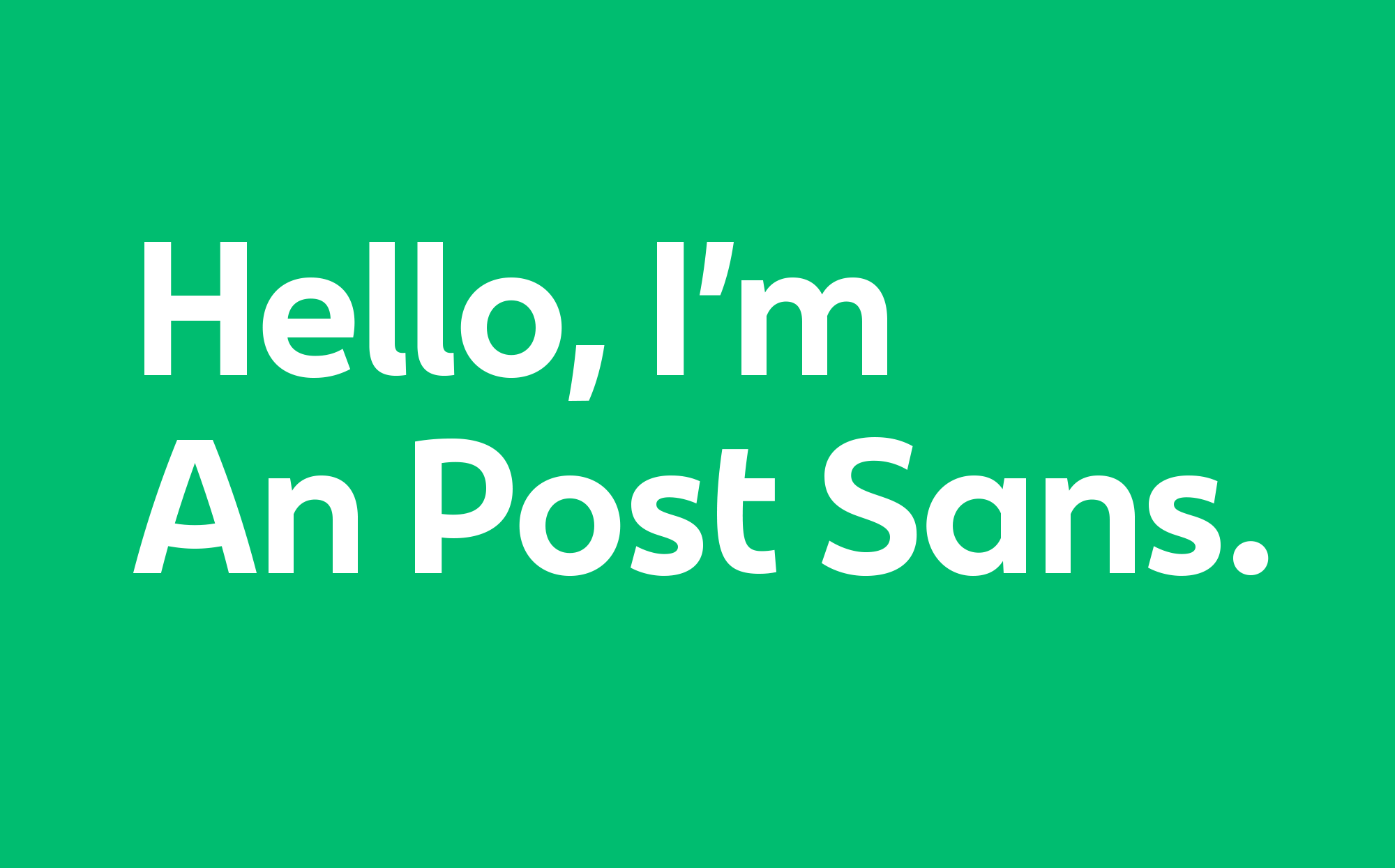 Cover image: An Post Sans