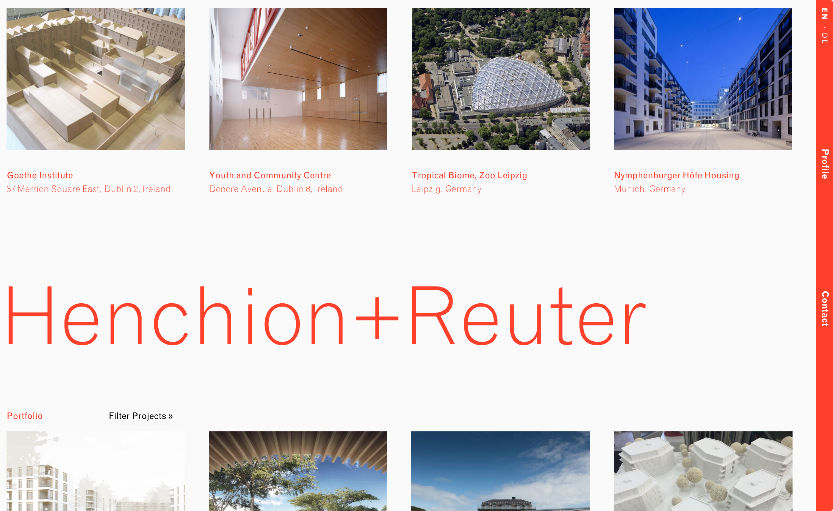 Cover image: Henchion + Reuter