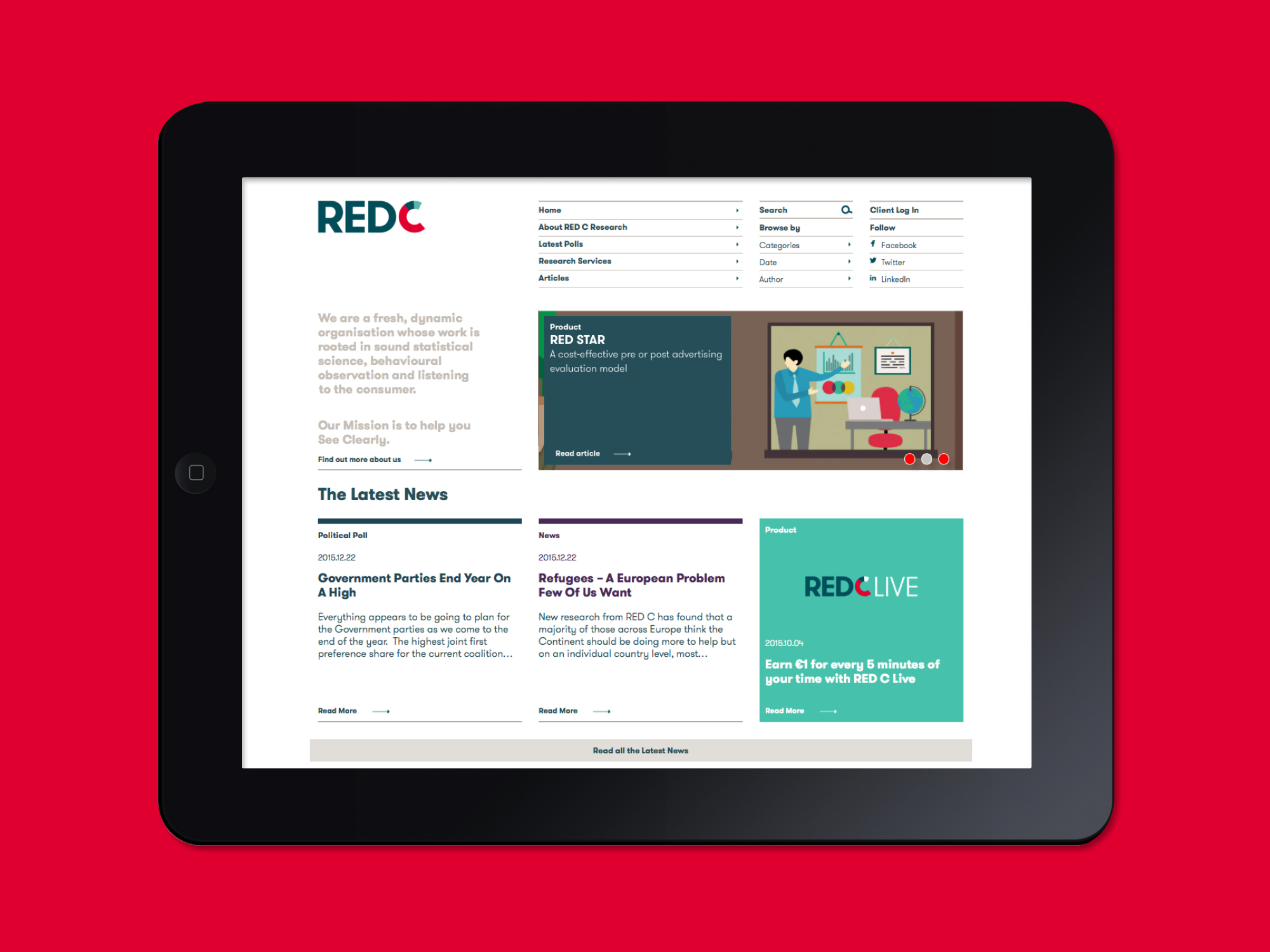 Cover image: RED C Research Website (2015)